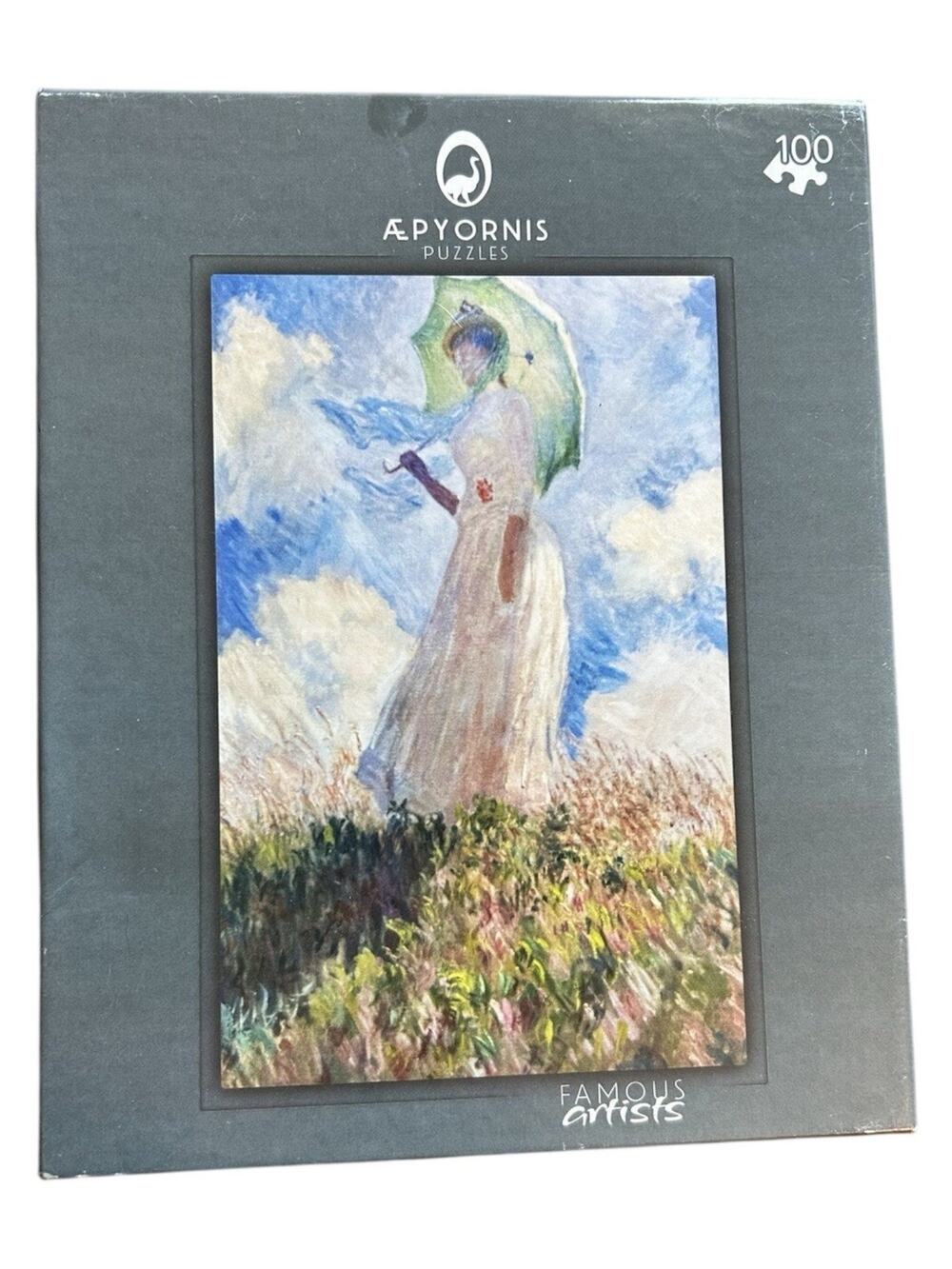 Claude Monet Woman with Parasol 100 Piece Jigsaw Puzzle Aepyornis Fine Art